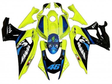 Carenados Moto Yamaha YZF R7 2021-2024 - Amarillo Negro Tiburón Fabricantes