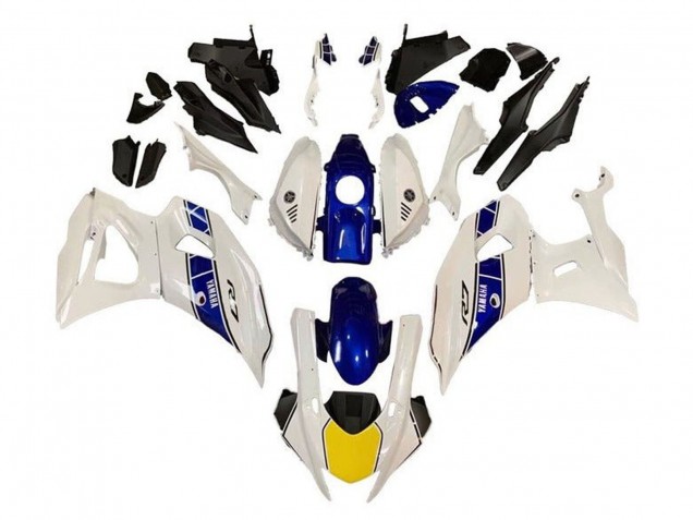 Carenados Moto Yamaha YZF R7 2021-2024 - Blanco Amarillo Azul Raya Fabricantes