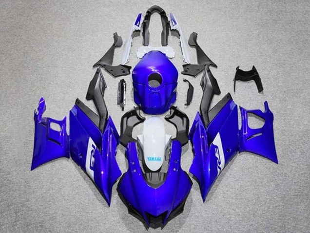 Carenados Moto Yamaha YZF R3/R25 2019-2021 - Azul Blanco Negro Mate Fabricantes