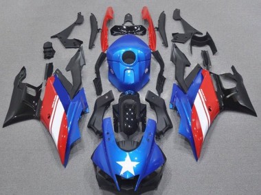 Carenados Moto Yamaha YZF R3/R25 2019-2021 - Azul Rojo Blanco Estrella Fabricantes