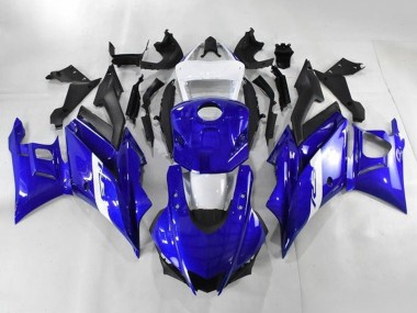 Carenados Moto Yamaha YZF R3/R25 2019-2021 - Blanco Azul Negro Mate Fabricantes