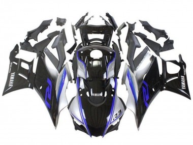 Carenados Moto Yamaha YZF R3/R25 2019-2021 - Plata Azul Negro Fabricantes