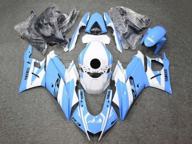 Carenados Moto Yamaha YZF R3/R25 2019-2021 - Blanco Azul Claro Fabricantes