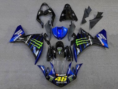 Carenados Moto Yamaha YZF 1000 R1 2009-2011 - Azul Negro Brillante Verde Monstruo Energy Fabricantes