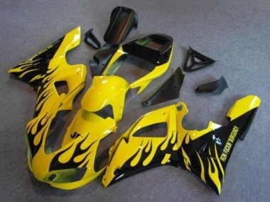 Carenados Moto Yamaha YZF 1000 R1 1998-1999 - Amarillo Negro Llama Fabricantes