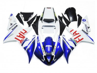 Carenados Moto Yamaha YZF 1000 R1 2002-2003 - Blanco Azul Rojo Fiat Motul Fabricantes