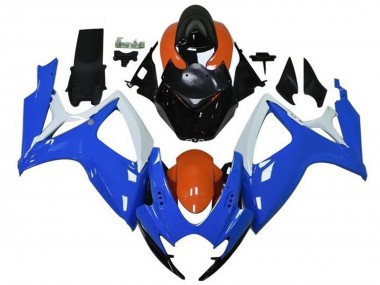 Carenados Moto Suzuki GSXR 600 / GSXR 750 2006-2007 - Naranja Azul Blanco Negro Fabricantes
