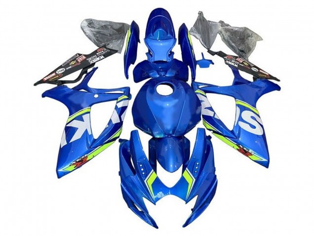 Carenados Moto Suzuki GSXR 600 / GSXR 750 2006-2007 - Azul Blanco Verde Fabricantes