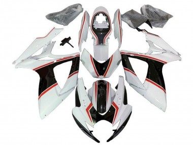 Carenados Moto Suzuki GSXR 600 / GSXR 750 2006-2007 - Blanco Naranja Negro Pinstripe Fabricantes