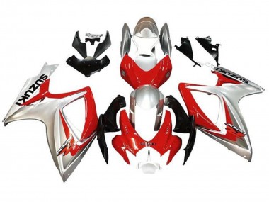 Carenados Moto Suzuki GSXR 600 / GSXR 750 2006-2007 - Plata Rojo Negro Fabricantes