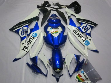 Carenados Moto Yamaha YZF R6 2006-2007 - Blanco Azul Negro Fabricantes