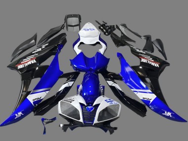 Carenados Moto Yamaha YZF R6 2006-2007 - Blanco Azul Negro Brillante Yamalube Fabricantes