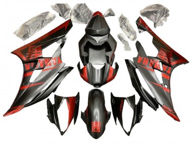 Carenado Moto Yamaha YZF R6 2006-2007 - Rojo Negro Mate Fabricantes