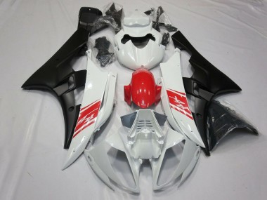 Carenados Moto Yamaha YZF R6 2006-2007 - Blanco Rojo Negro Mate Fabricantes