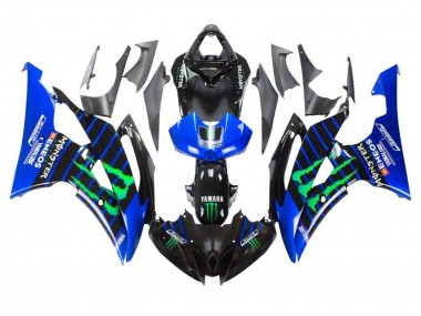 Carenados Moto Yamaha YZF R6 2008-2016 - Azul Negro Verde Monstruo ENEOS Yamalube Fabricantes