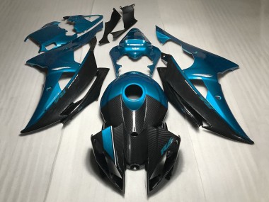 Carenados Moto Yamaha YZF R6 2008-2016 - Azul FibraCarbono Estilo Fabricantes
