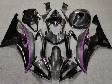Carenados Moto Yamaha YZF R6 2008-2016 - Negro FibraCarbono Estilo Púrpura Fabricantes