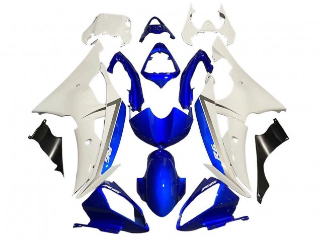 Carenado Moto Yamaha YZF R6 2008-2016 - Blanco Azul Negro Fabricantes