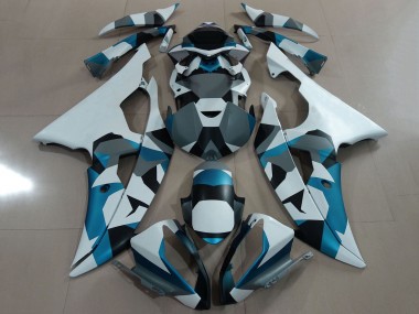 Carenado Moto Yamaha YZF R6 2008-2016 - Blanco Azul Gris Negro Camouflage Fabricantes