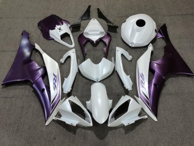 Carenado Moto Yamaha YZF R6 2008-2016 - Blanco Púrpura Fabricantes