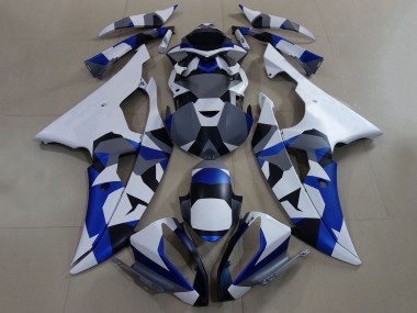 Carenados Moto Yamaha YZF R6 2008-2016 - Blanco Azul Gris Camouflage Fabricantes