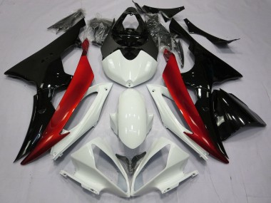 Carenados Moto Yamaha YZF R6 2008-2016 - Blanco Rojo Negro Brillante Fabricantes