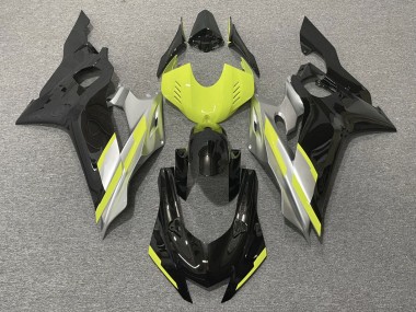 Carenados Moto Yamaha YZF R6 2017-2023 - Gris Neon Amarillo Negro Brillante Fabricantes