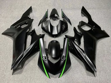 Carenados Moto Yamaha YZF R6 2017-2023 - Negro Mate Verde Fabricantes