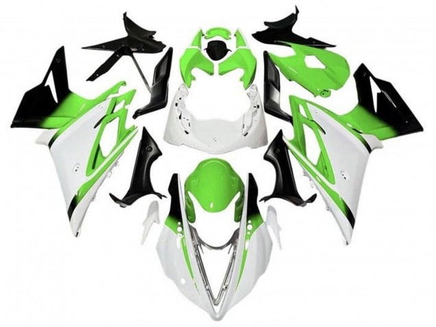 Carenados Moto Triumph Daytona 675 Triple 2013-2016 - Blanco Verde Negro Brillante Fabricantes
