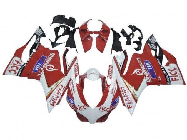 Carenados Moto Triumph Daytona 675 Triple 2013-2016 - Blanco Rojo Fiamm Fabricantes