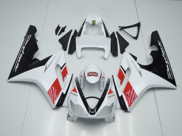 Carenados Moto Triumph Daytona 675 Triple 2006-2008 - Blanco Rojo Negro Brillante Fabricantes