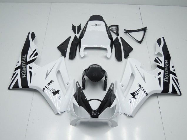 Carenados Moto Triumph Daytona 675 Triple 2006-2008 - Blanco Negro Brillante Dark Dog Fabricantes