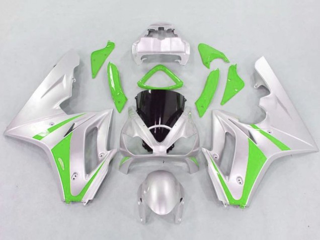 Carenados Moto Triumph Daytona 675 Triple 2006-2008 - Plata Verde Fabricantes