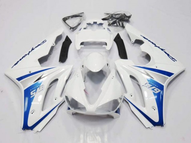 Carenado Moto Triumph Daytona 675 Triple 2006-2008 - Blanco Azul Fabricantes