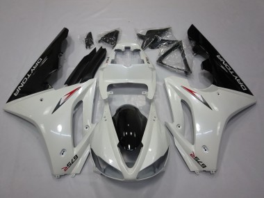 Carenado Moto Triumph Daytona 675 Triple 2009-2012 - Blanco Negro Brillante Fabricantes