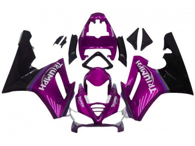 Carenados Moto Triumph Daytona 675 Triple 2009-2012 - Púrpura Negro Brillante Fabricantes