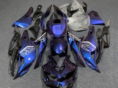 Carenados Moto Kawasaki ZX4R ZX-4RR 2019-2025 - Púrpura Azul Gradiente Fabricantes