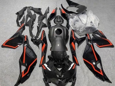 Carenados Moto Kawasaki ZX4R ZX-4RR 2019-2025 - Falso FibraCarbono Negro Rojo Fabricantes
