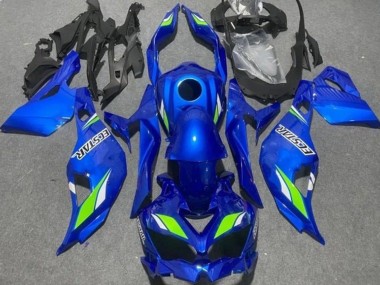 Carenados Moto Kawasaki ZX4R ZX-4RR 2019-2025 - Azul Verde Ecstar Fabricantes