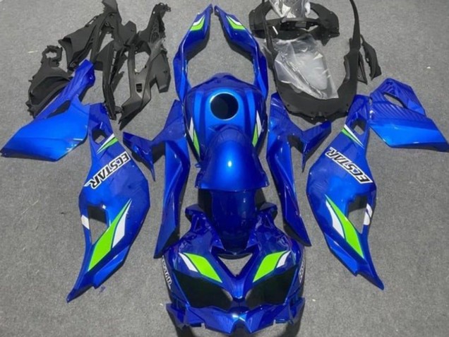 Carenados Moto Kawasaki ZX4R ZX-4RR 2019-2025 - Azul Verde Ecstar Fabricantes