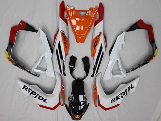 Carenados Moto Honda ADV150 2018-2021 - Blanco Naranja Rojo Amarillo Negro Brillante Repsol Fabricantes