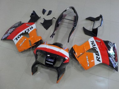 Carenados Moto Honda VFR 800 1998-2001 - Naranja Blanco Rojo Negro Brillante Repsol Fabricantes