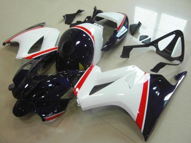 Carenado Moto Honda VFR 800 2002-2013 - Blanco Rojo Azul Oscuro Fabricantes