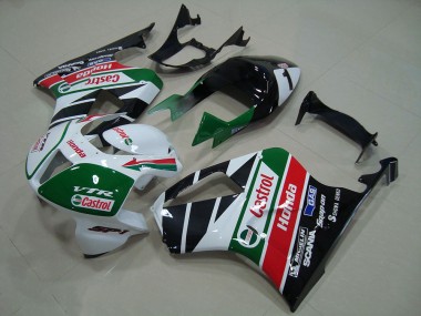 Carenado Moto Honda VTR1000 2000-2006 - Blanco Rojo Verde Negro Brillante Castrol Fabricantes