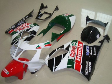 Kits Carenado Moto Honda VTR1000 2000-2006 - Blanco Rojo Verde Negro Brillante Castrol Fabricantes