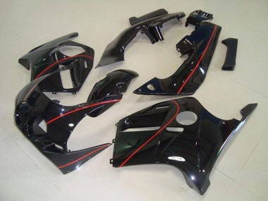 Carenados Moto Honda CBR250RR MC19 1988-1989 - Negro Brillante Rojo Línea Fabricantes