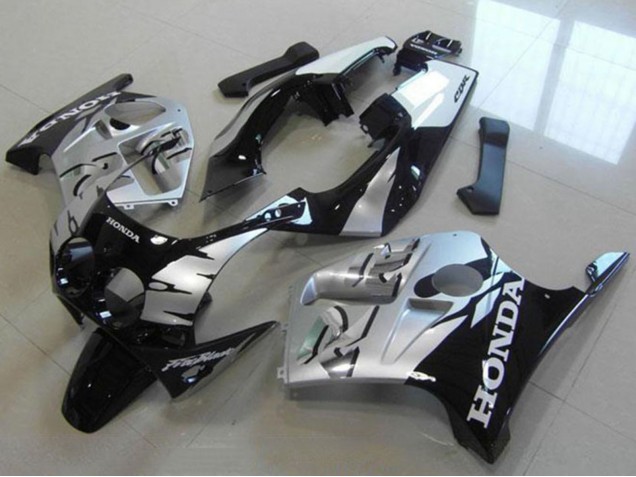 Carenados Moto Honda CBR250RR MC19 1988-1989 - Plata Negro Brillante Fabricantes