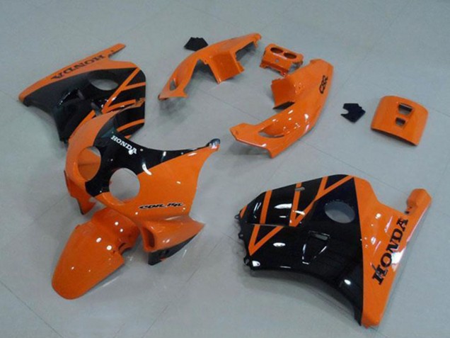 Carenado Moto Honda CBR250RR MC22 1990-1998 - Naranja Negro Brillante Fabricantes