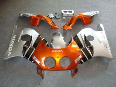 Carenados Moto Honda CBR250RR MC22 1990-1998 - Plata Naranja Negro Brillante Fabricantes
