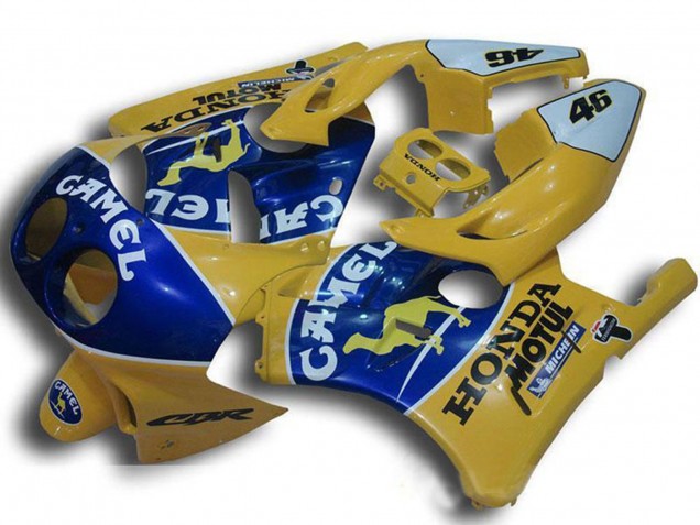 Carenados Moto Honda CBR250RR MC22 1990-1998 - Amarillo Azul Camello Motul Fabricantes
